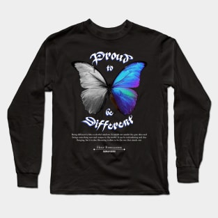 Butterfly - Proud to be Different by Holy Rebellions - Human Being #002 T-Shirt Long Sleeve T-Shirt